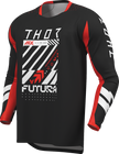 THOR Lauchmode Futura Jersey - Black/Red - Large 2910-8892