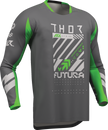 THOR Lauchmode Futura Jersey - Charcoal/Green - 2XL 2910-8900