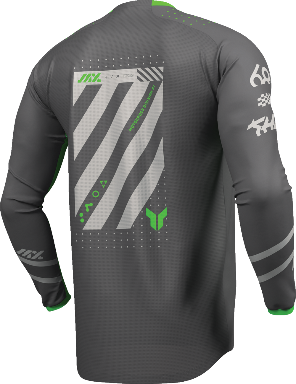 THOR Lauchmode Futura Jersey - Charcoal/Green - XL 2910-8899
