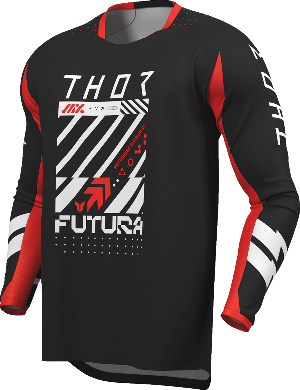 THOR Youth Launchmode Futura Jersey - Black/Red - XL 2912-2760