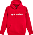 ALPINESTARS Race Wordmark Pullover Hoodie - Red/White - XL 1236-52814-3020XL