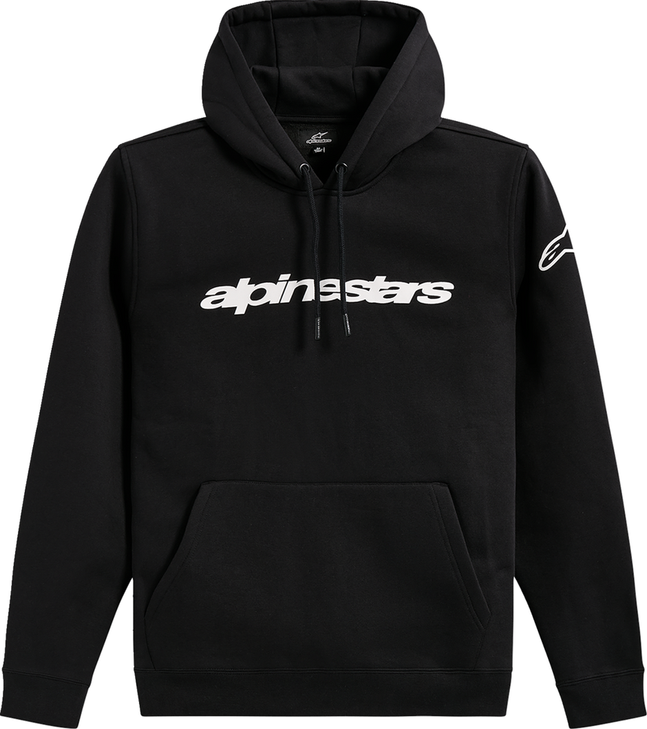 ALPINESTARS Race Wordmark Pullover Hoodie - Black/White - 2XL 1236-52814-10202X