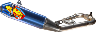 FMF Factory 4.1 RCT Slip-On Muffler - Titanium/Anodized - Carbon End Cap - YZ450F/X 044488
