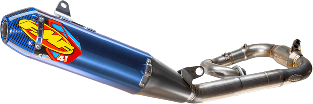 FMF Factory 4.1 RCT Slip-On Muffler - Titanium/Anodized - Carbon End Cap - YZ450F/X 044488