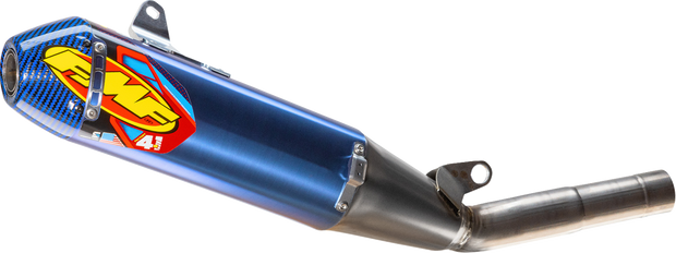 FMF Factory 4.1 RCT Slip-On Muffler - Titanium/Anodized - Carbon End Cap - YZ250F/X 044486