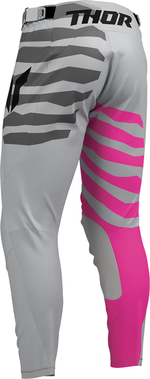 THOR Launchmode Shredder Pants - Gray/Fuchsia - US 38 2901-13065