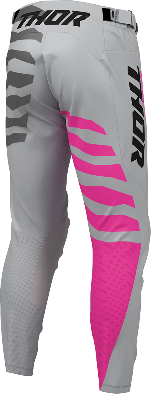 THOR Launchmode Shredder Pants - Gray/Fuchsia - US 38 2901-13065