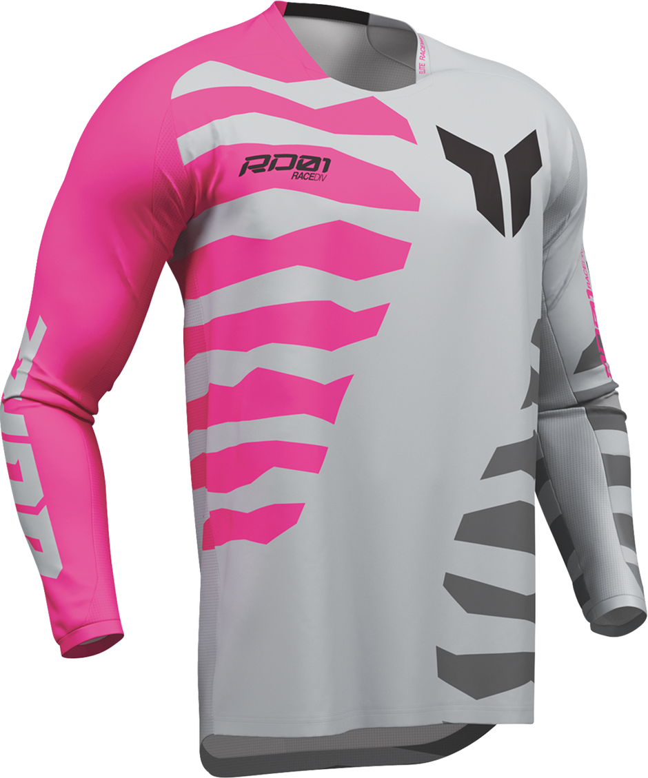 THOR Launchmode Shredder Jersey - Gray/Fuchsia - Small 2910-8878