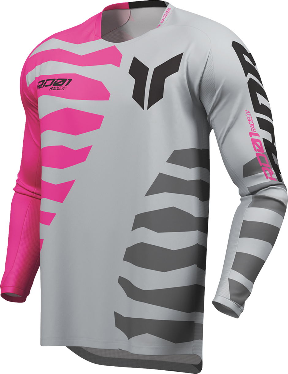 THOR Launchmode Shredder Jersey - Gray/Fuchsia - Small 2910-8878