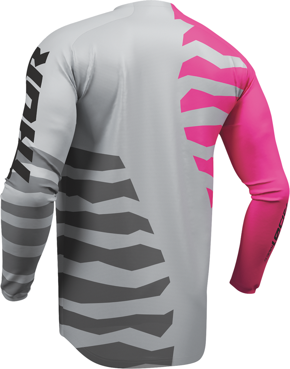 THOR Launchmode Shredder Jersey - Gray/Fuchsia - Small 2910-8878