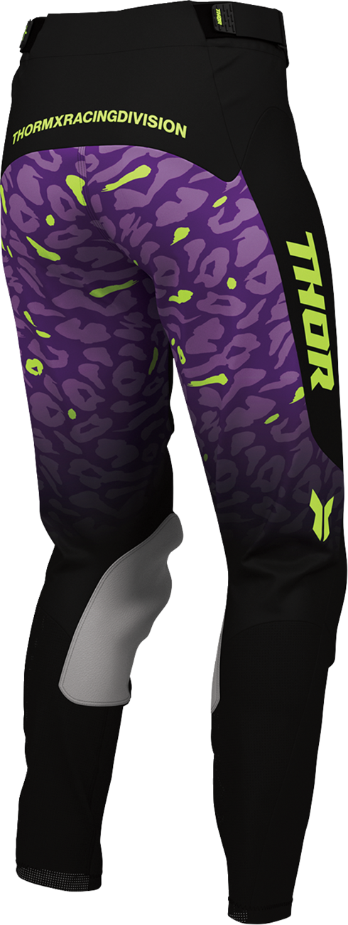 THOR Women's Launchmode Spotted Pants - Black/Purple - US 3/4 2902-0516