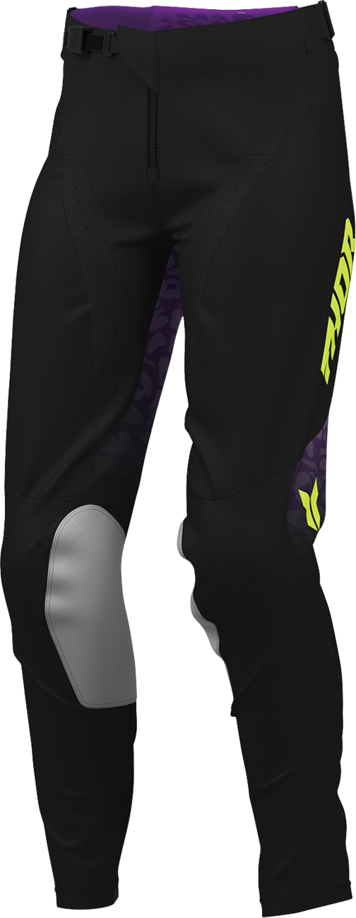 THOR Women's Launchmode Spotted Pants - Black/Purple - US 5/6 2902-0517