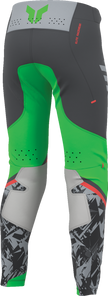 THOR Youth Sportsmode Punk'd Pants - Charcoal/Green - US 26 2903-2736