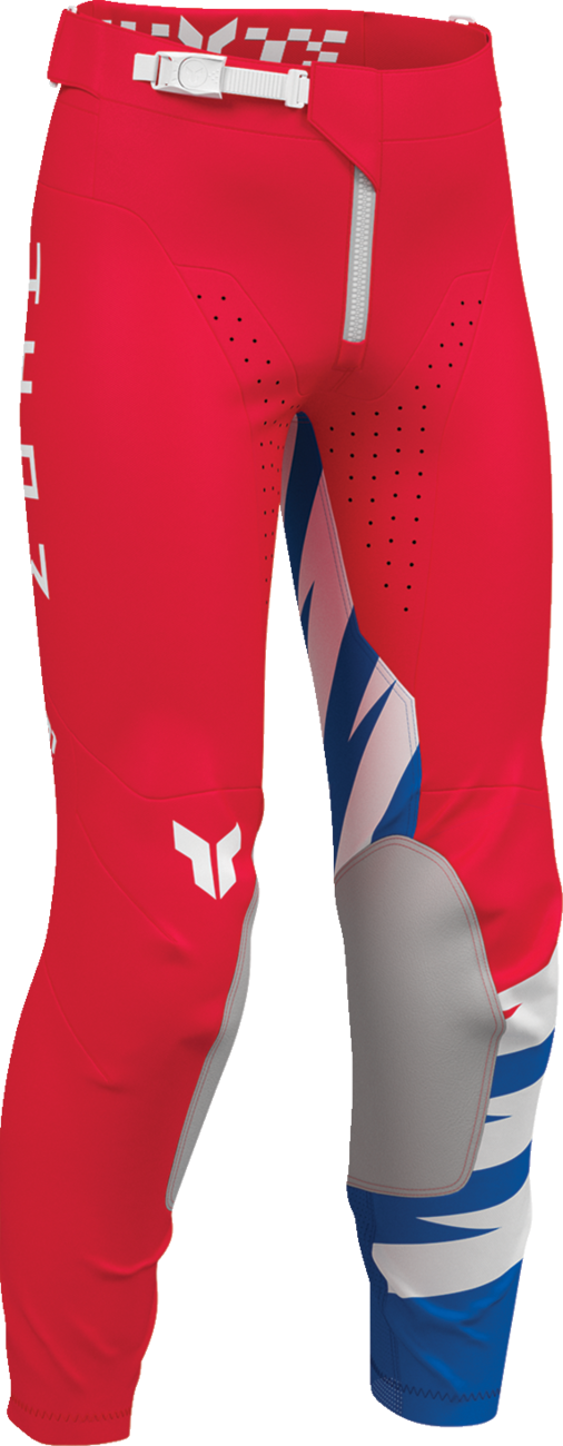 THOR Youth Launchmode Shockie Pants - Red/Blue - US 18 2903-2754