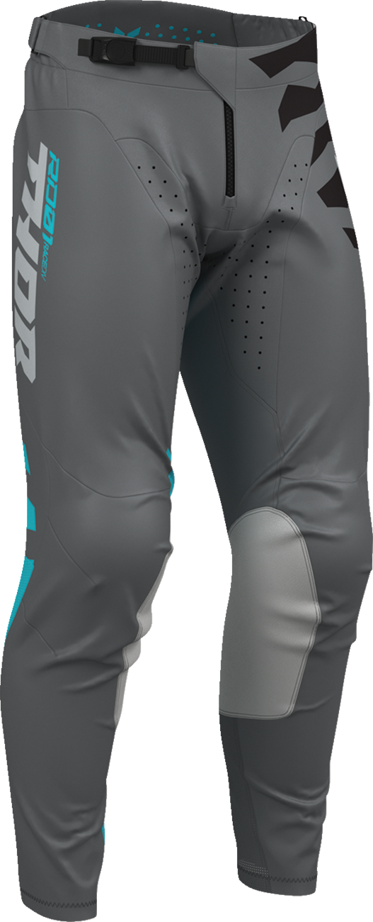 THOR Launchmode Shredder Pants - Charcoal/Aqua - US 40 2901-13048