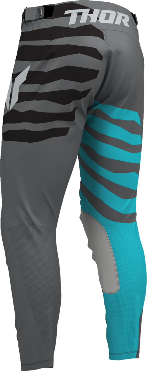 THOR Launchmode Shredder Pants - Charcoal/Aqua - US 38 2901-13047