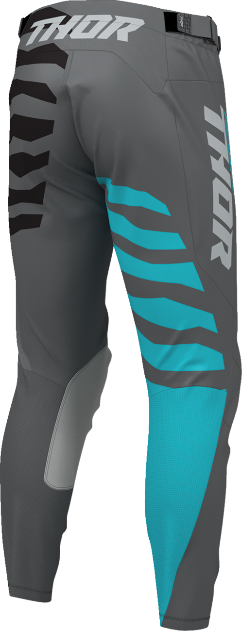 THOR Launchmode Shredder Pants - Charcoal/Aqua - US 42 2901-13049