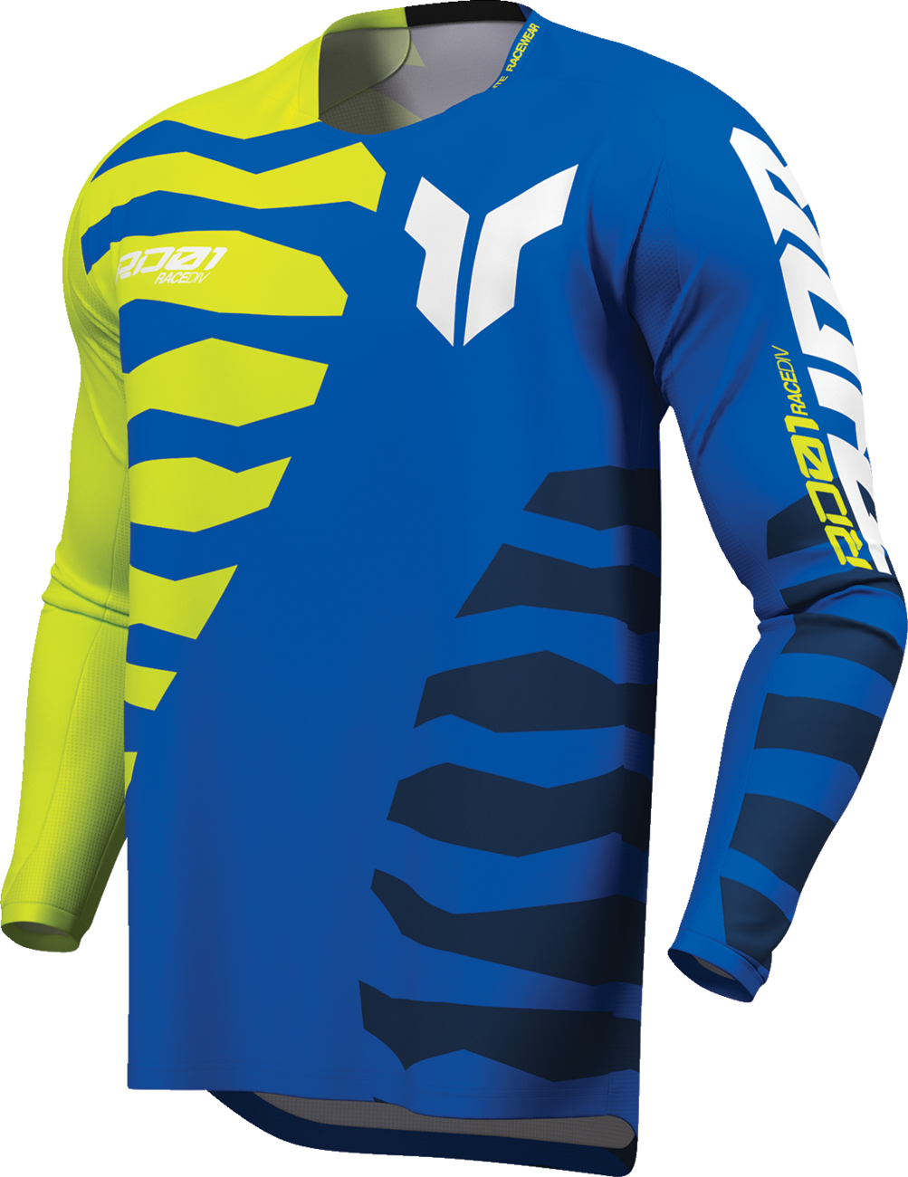 THOR Launchmode Shredder Jersey - Blue/Acid - Large 2910-8886