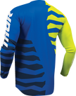 THOR Launchmode Shredder Jersey - Blue/Acid - Large 2910-8886