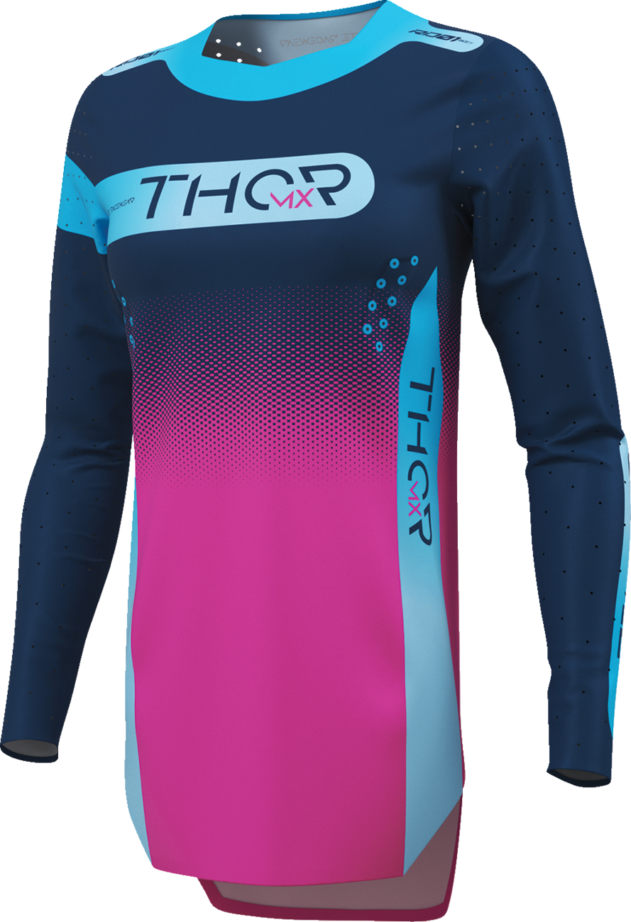 THOR Women's Sportmode Merge Jersey - Navy/Fuchsia - Medium 2911-0396