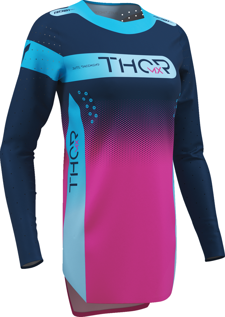 THOR Women's Sportmode Merge Jersey - Navy/Fuchsia - XL 2911-0398
