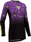 THOR Women's Launchmode Spotted Jersey - Black/Purple - Small 2911-0400