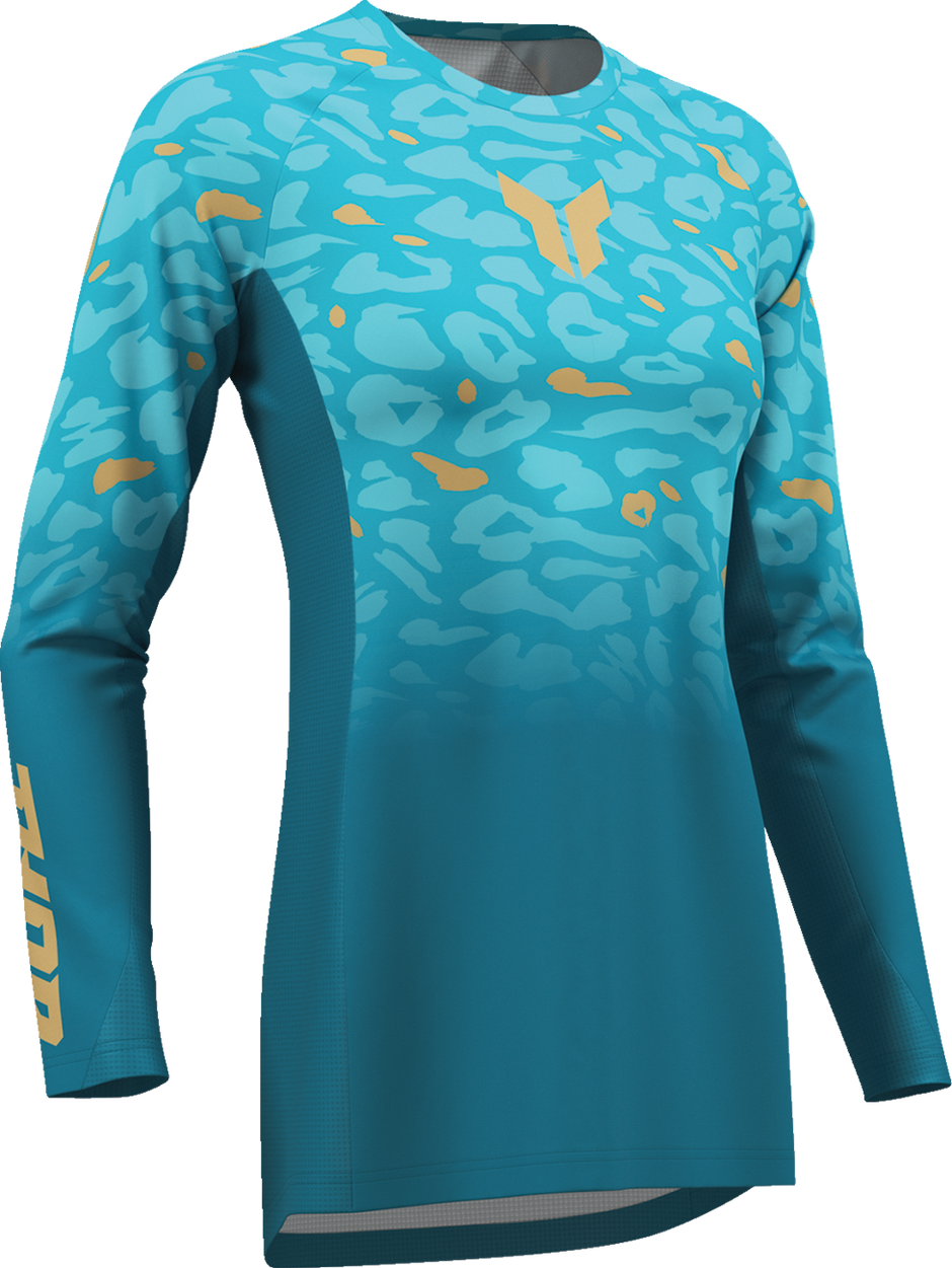 THOR Women's Launchmode Spotted Jersey - Jade/Starlight - Small 2911-0405