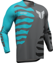 THOR Launchmode Shredder Jersey - Charcoal/Aqua - 2XL 2910-8870