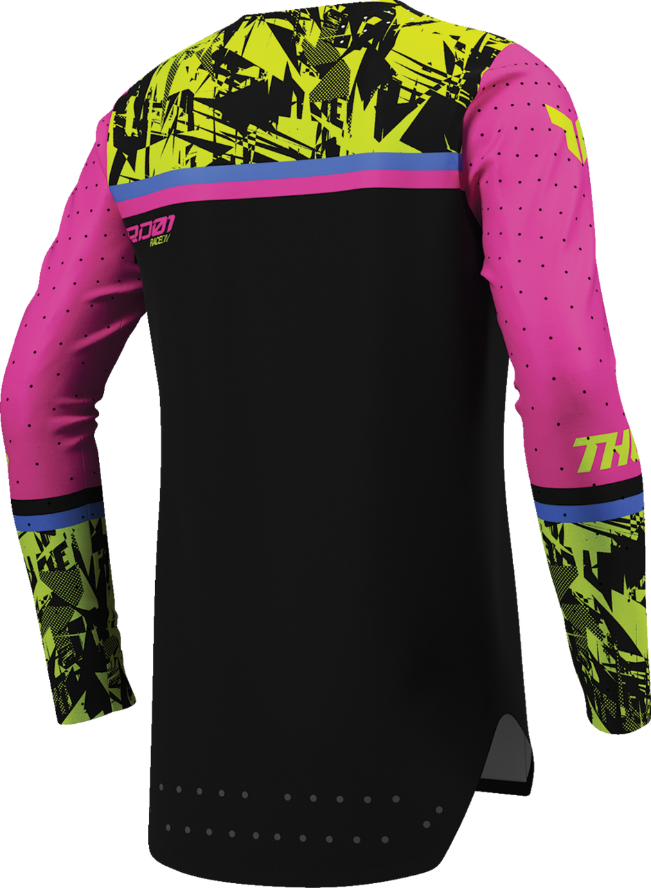 THOR Youth Sportmode Punk'd Jersey - Black/Fuchsia - XL 2912-2732