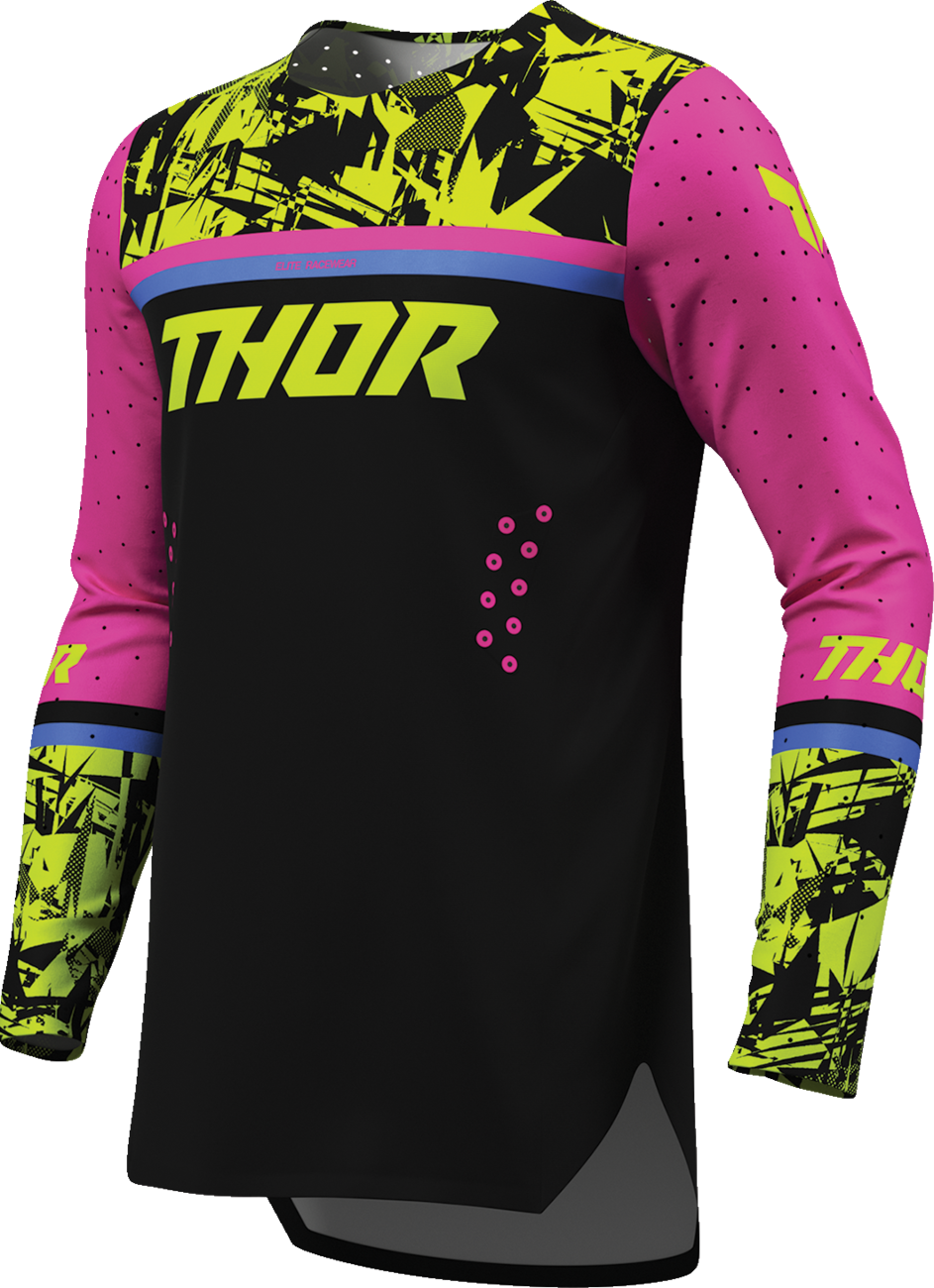 THOR Youth Sportmode Punk'd Jersey - Black/Fuchsia - XL 2912-2732