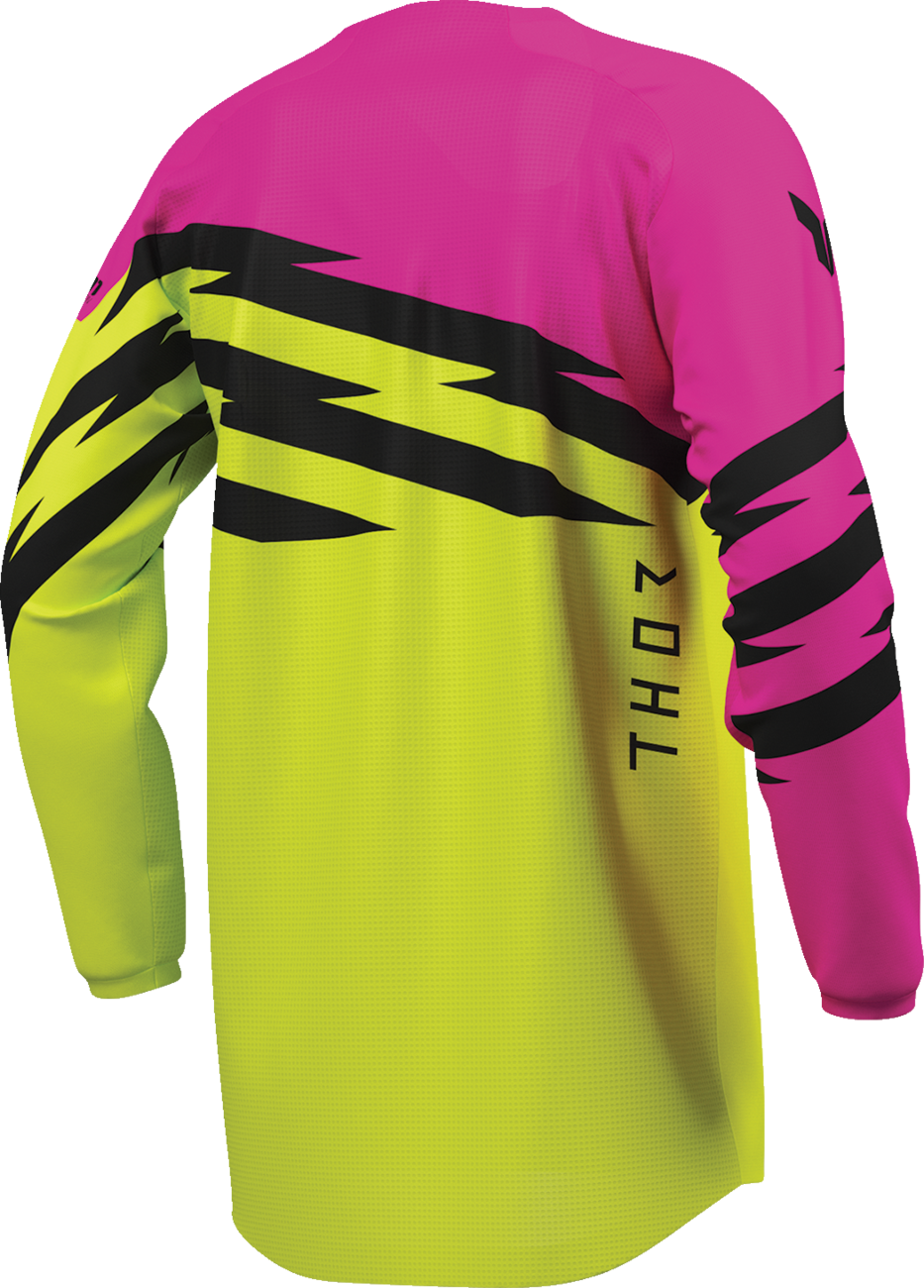 THOR Youth Launchmode Shockie Jersey - Acid/Fuchsia - Large 2912-2741