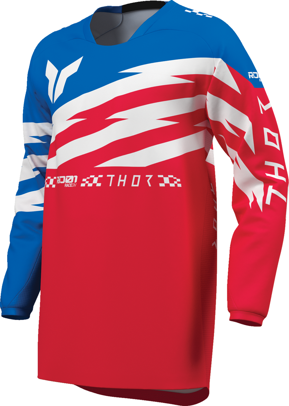 THOR Youth Launchmode Shockie Jersey - Red/Blue - Large 2912-2753