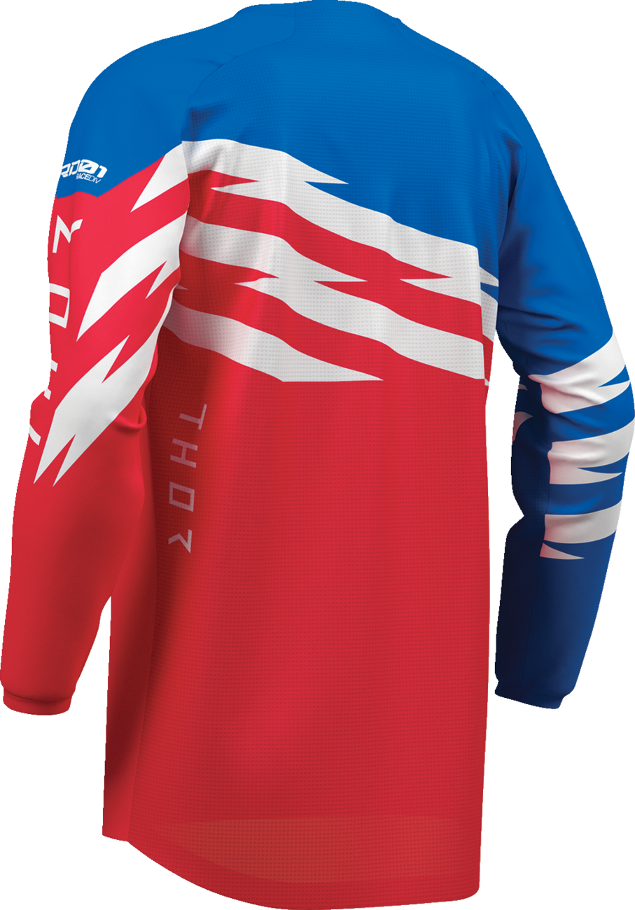 THOR Youth Launchmode Shockie Jersey - Red/Blue - Large 2912-2753