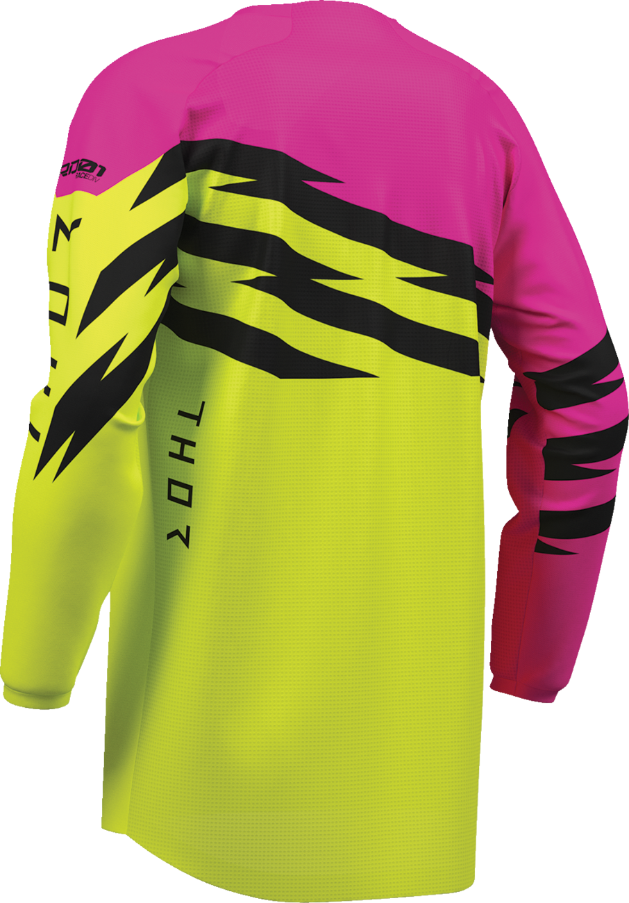 THOR Youth Launchmode Shockie Jersey - Acid/Fuchsia - Small 2912-2739