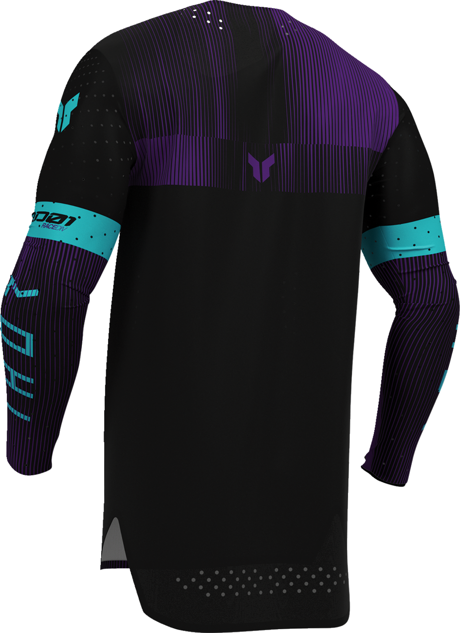 THOR Sportmode Vanish Jersey - Black/Purple - Small 2910-8836