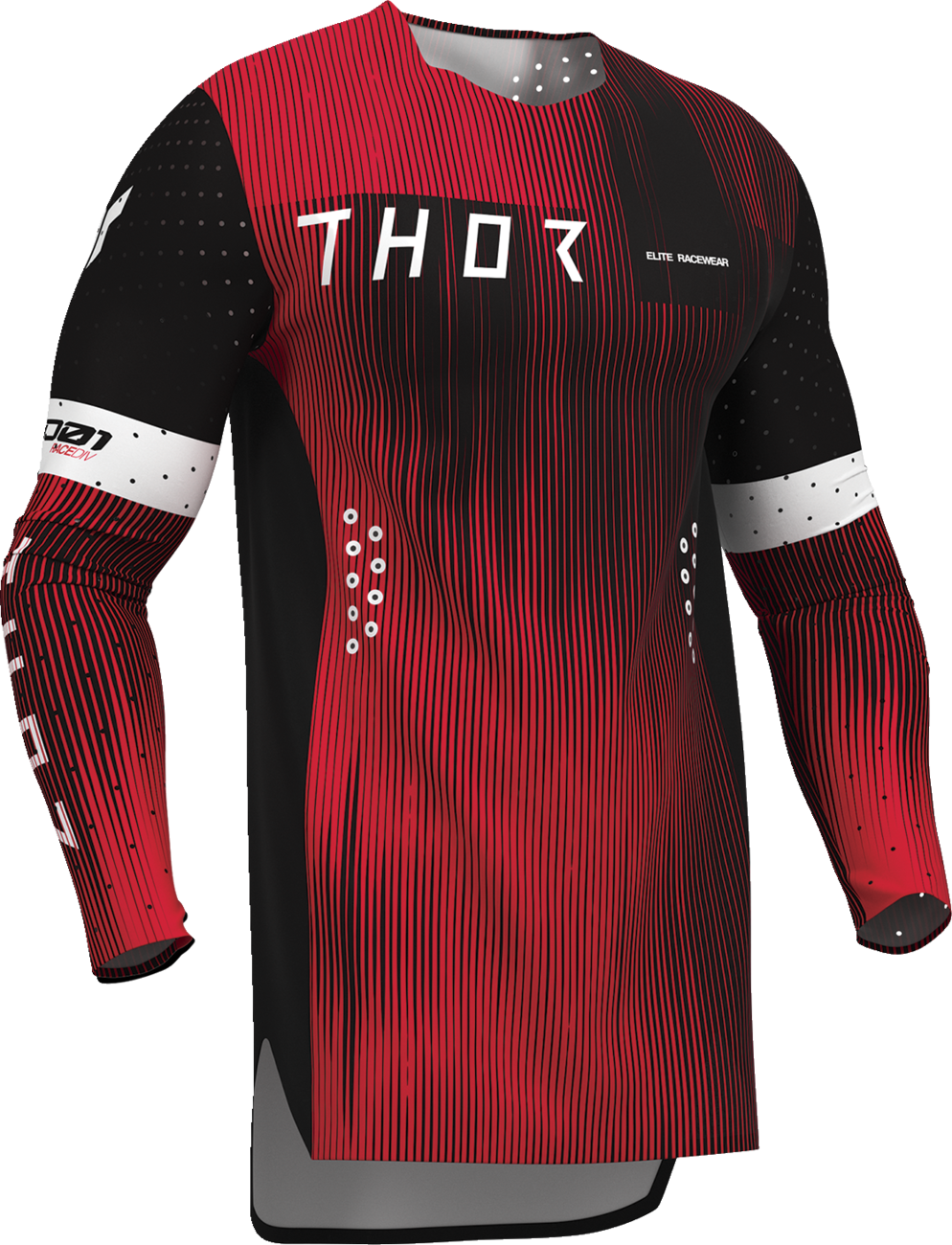 THOR Sportmode Vanish Jersey - Black/Red - Medium 2910-8842