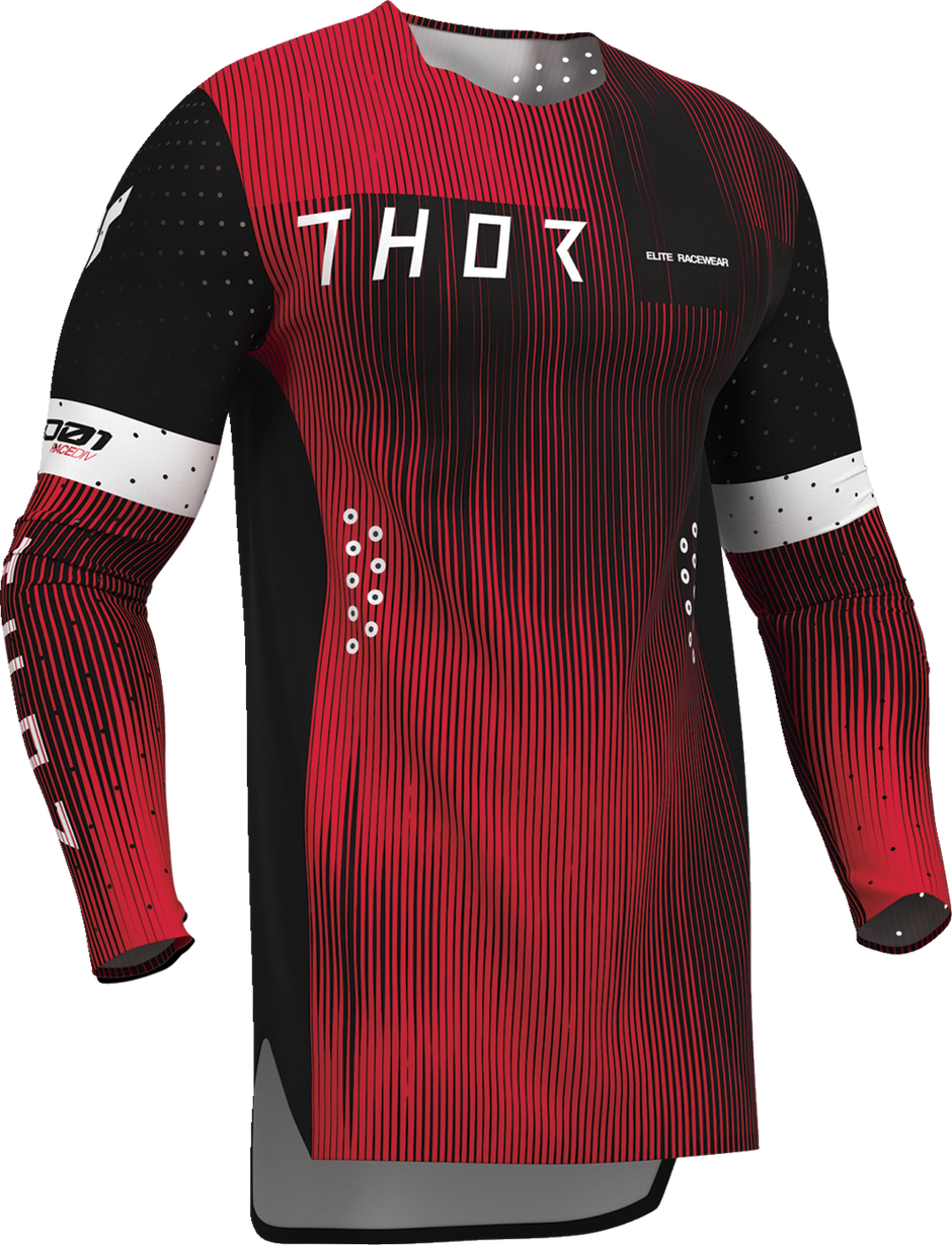 THOR Sportmode Vanish Jersey - Black/Red - Medium 2910-8842