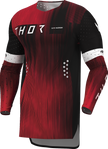 THOR Sportmode Vanish Jersey - Black/Red - Medium 2910-8842