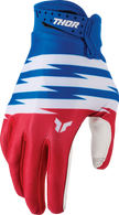 THOR Youth Launchmode Shockie Gloves - Red/Blue - Small 3332-2312