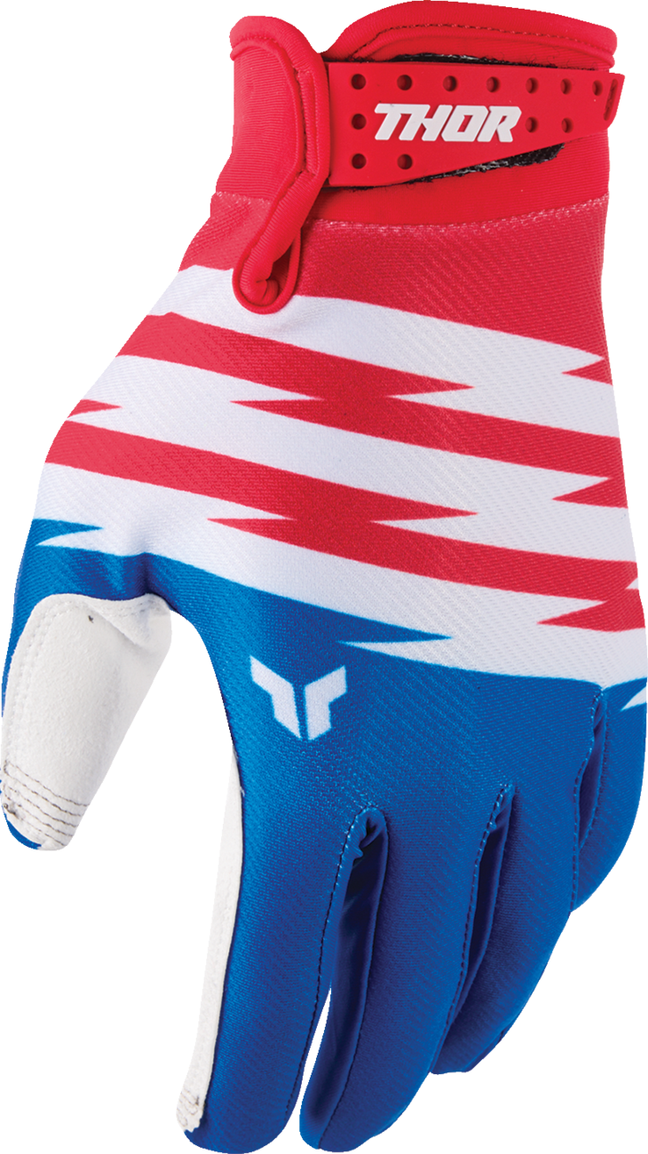 THOR Youth Launchmode Shockie Gloves - Red/Blue - Small 3332-2312