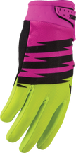 THOR Youth Launchmode Shockie Gloves - Acid/Fuchsia - XS 3332-2306