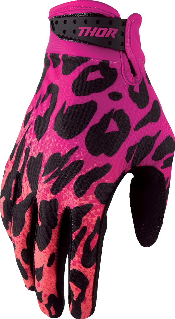 THOR Youth Launchmode Namir Gloves - Fuchsia/Black - Large 3332-2289
