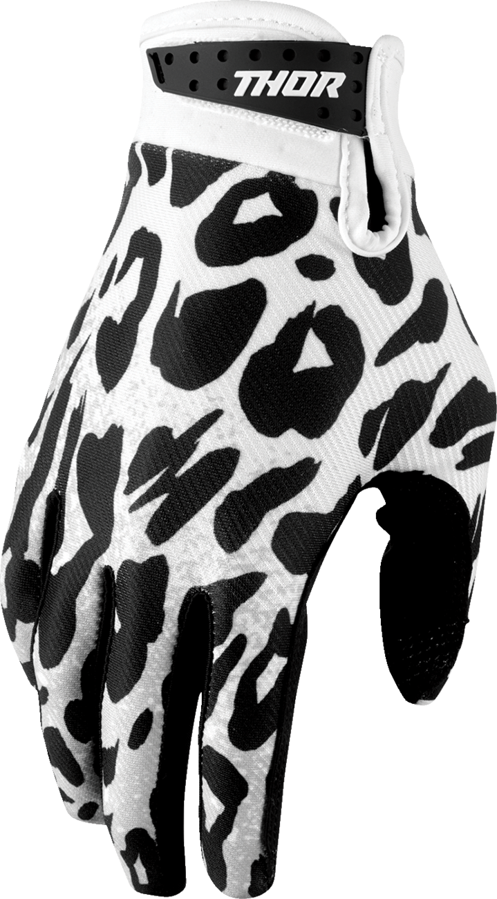 THOR Youth Launchmode Namir Gloves - White/Black - Medium 3332-2293