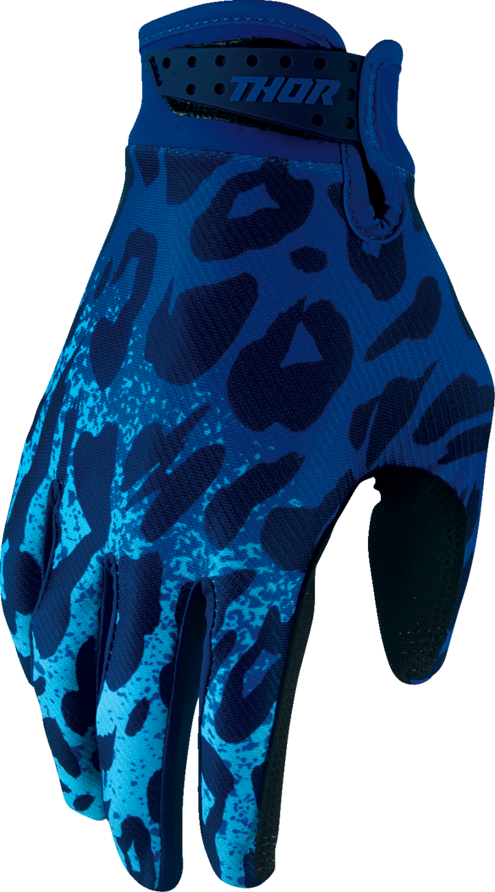 THOR Youth Launchmode Namir Gloves - Blue/Navy - 2XS 3332-2295