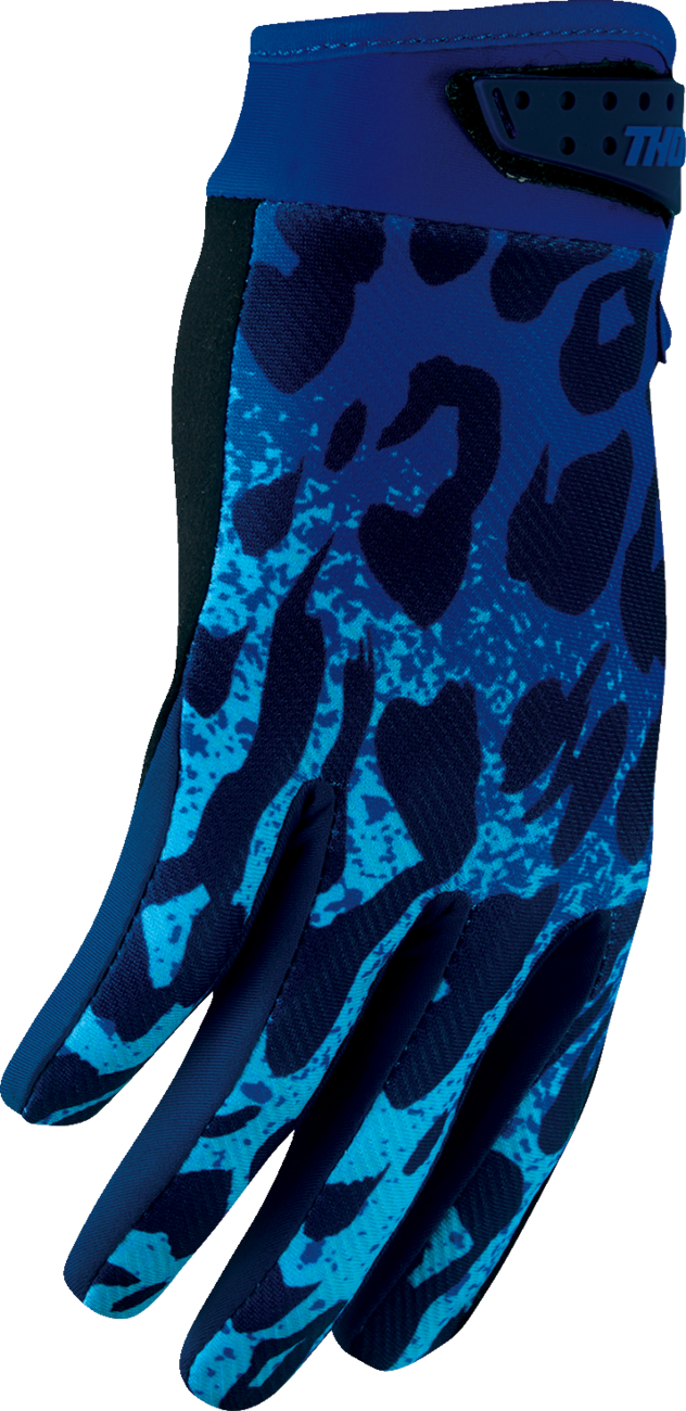 THOR Youth Launchmode Namir Gloves - Blue/Navy - Large 3332-2299
