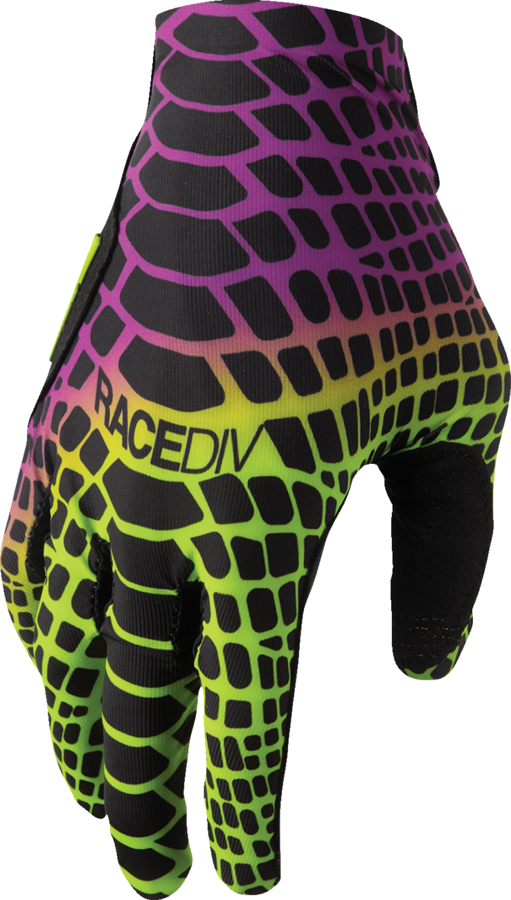 THOR Sportmode Cobra Gloves - Acid/Purple - XS 3330-9273