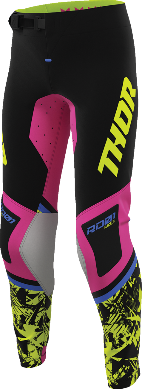 THOR Youth Sportsmode Punk'd Pants - Black/Fuchsia - US 24 2903-2731