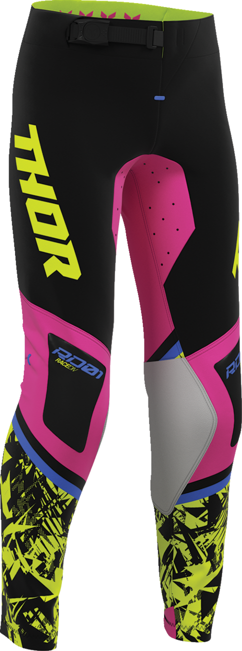 THOR Youth Sportsmode Punk'd Pants - Black/Fuchsia - US 28 2903-2733