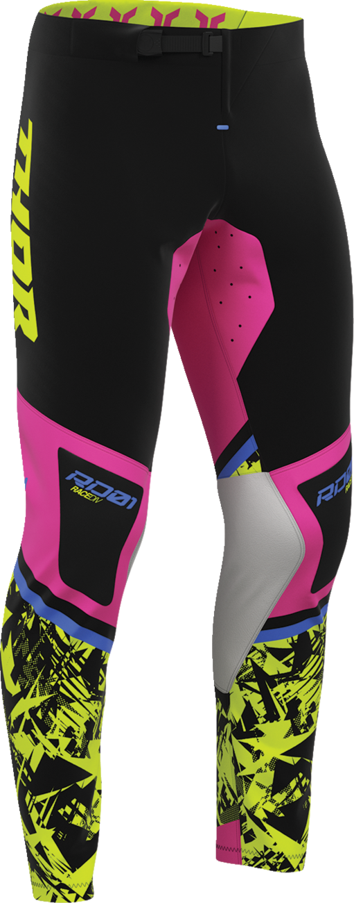 THOR Sportmode Punk'd Pants - Black/Fuchsia - US 38 2901-13032