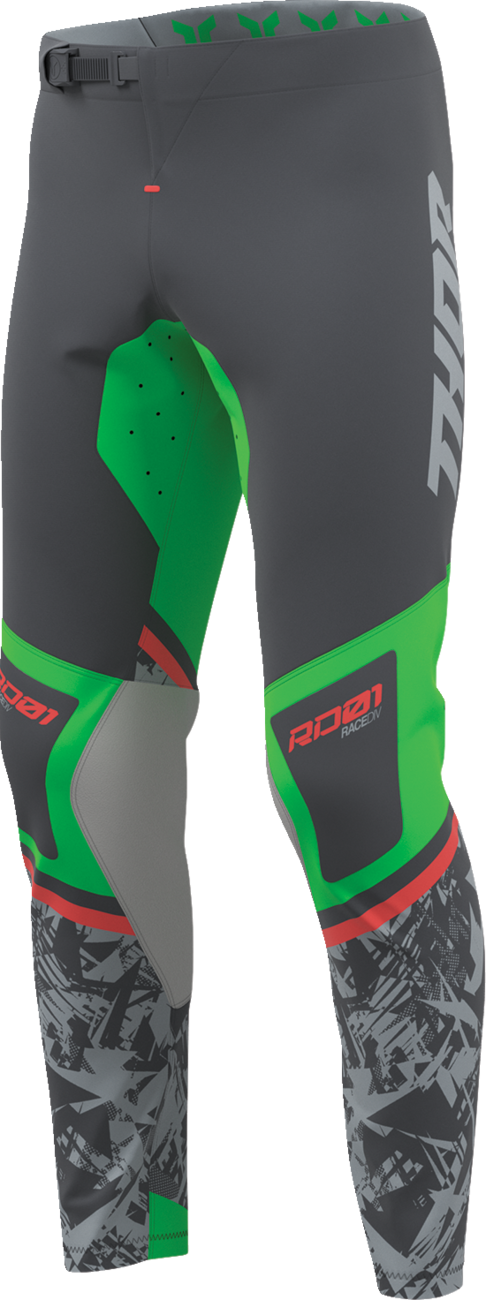 THOR Sportmode Punkd Pant's - Charcoal/Green - US 33 2901-13038